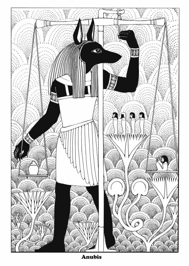 anubis Målarbild anubis