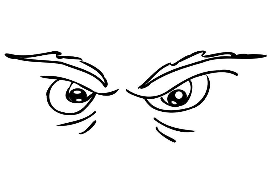 Målarbild arga A¶gon