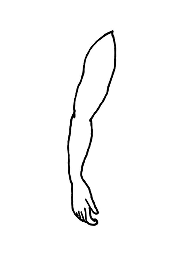 Målarbild arm
