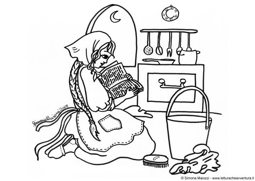Målarbild askungen