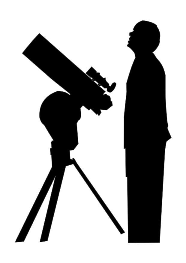 astronom Målarbild astronom