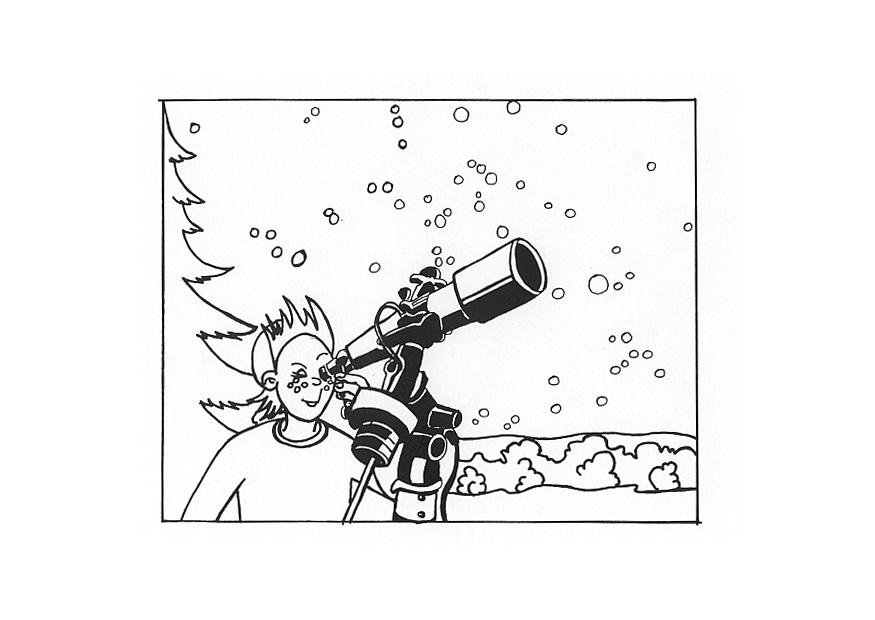astronomi Målarbild astronomi