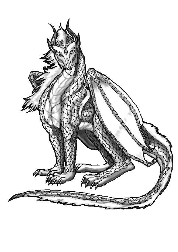 Målarbild atlantisk drake