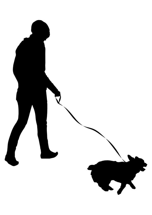 att rasta hunden Målarbild att rasta hunden