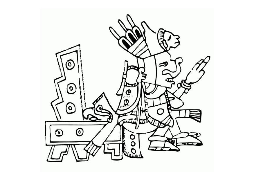 azteker Målarbild azteker