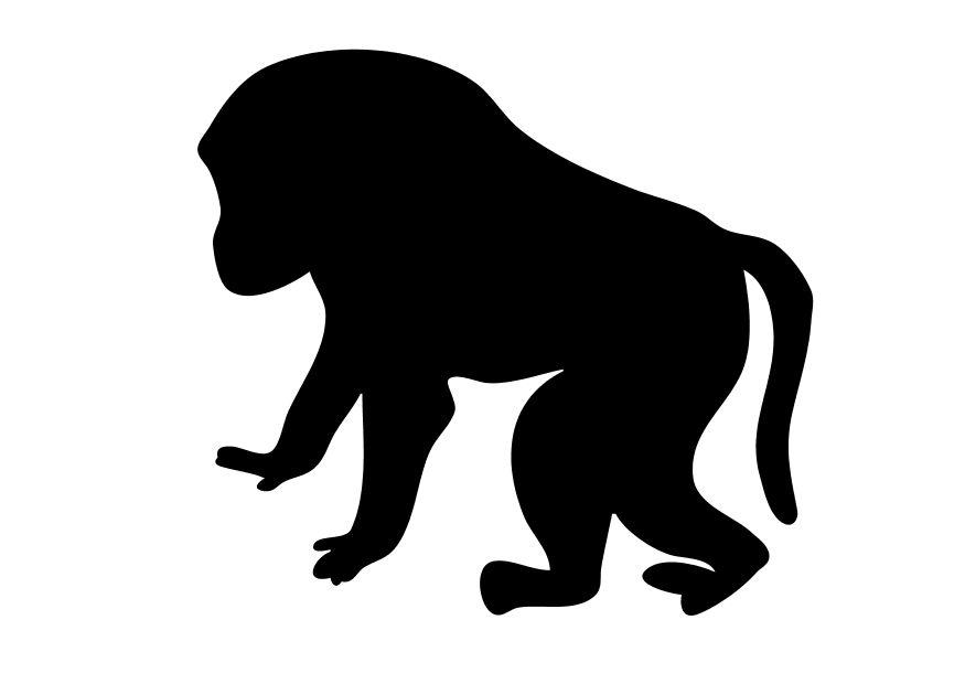 babian Målarbild babian