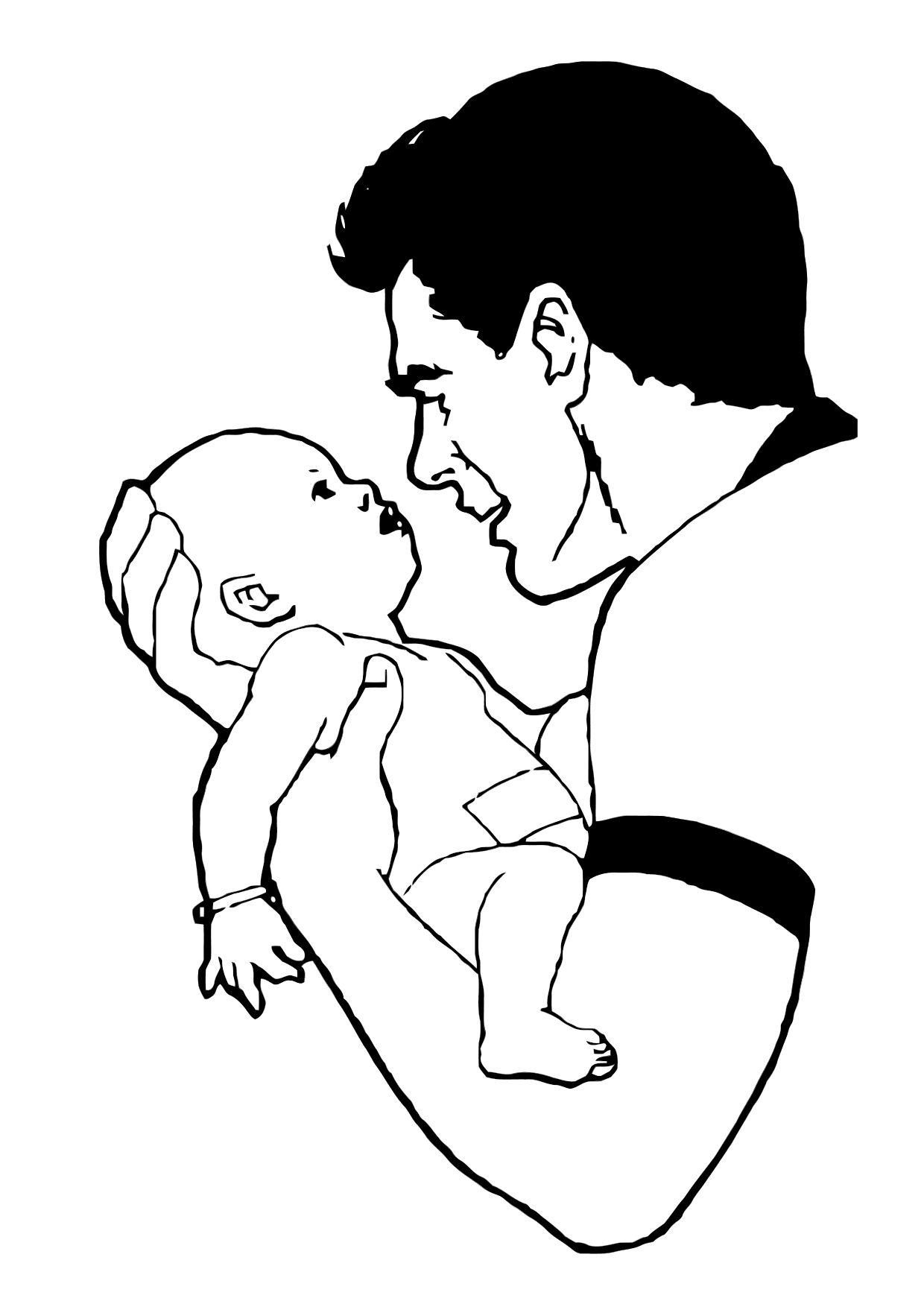baby Målarbild baby