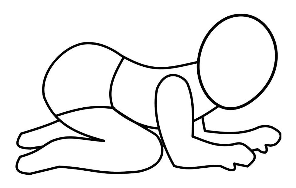 babypojke Målarbild babypojke