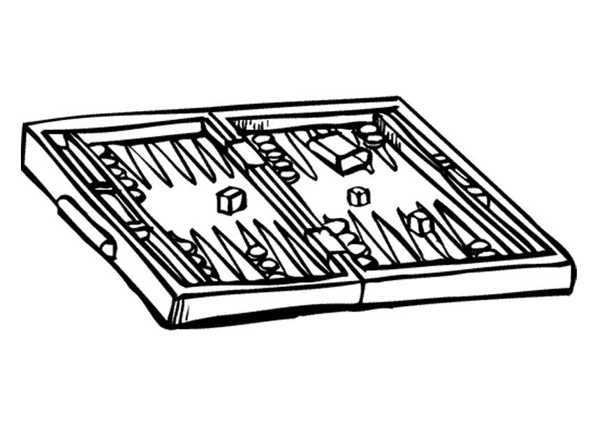 backgammon Målarbild backgammon