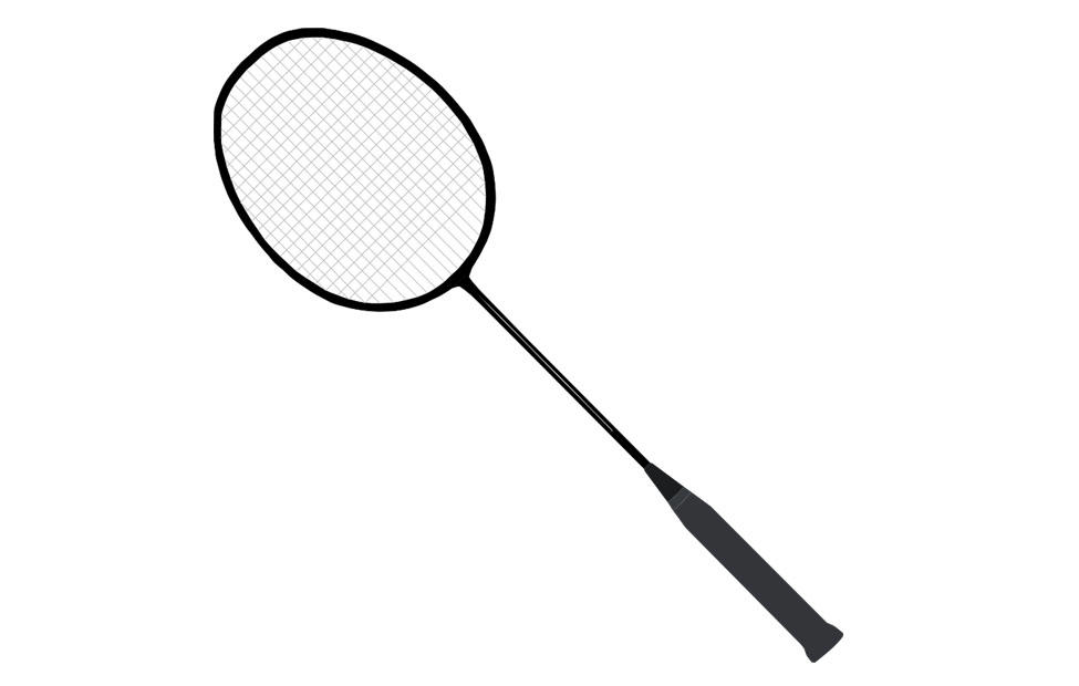 badminton racket Målarbild badminton racket