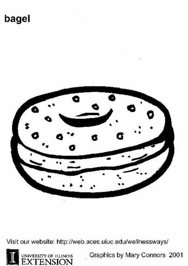 bagel Målarbild bagel