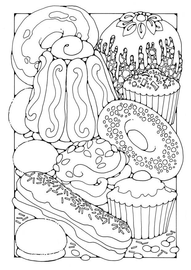 Målarbild bakverk