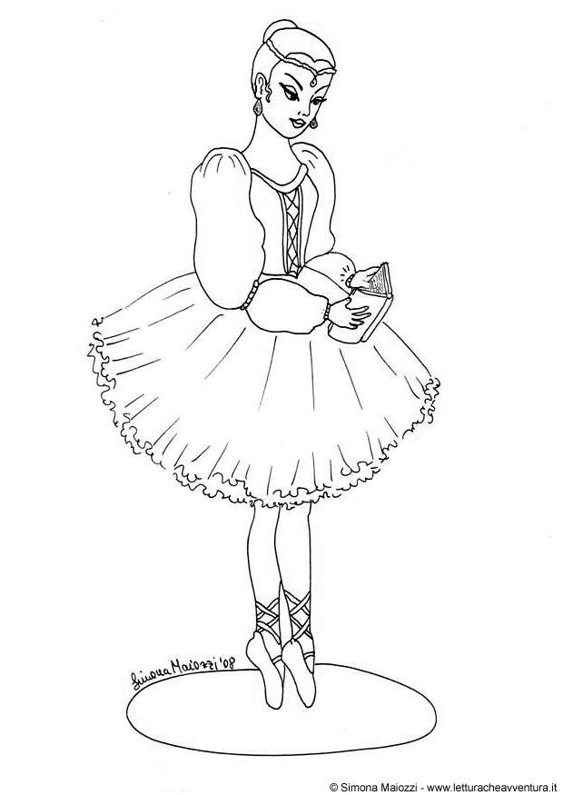 ballerina Målarbild ballerina