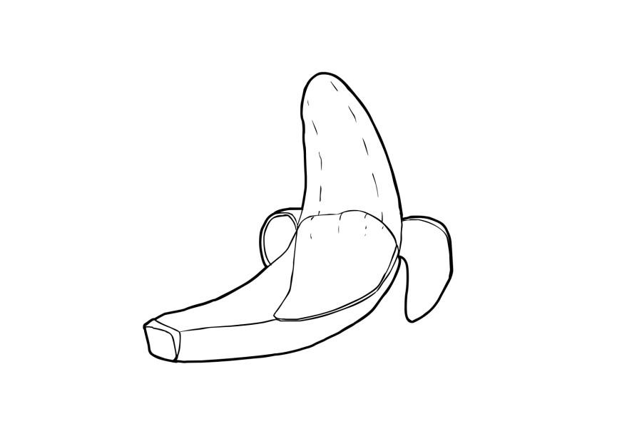 banan Målarbild banan