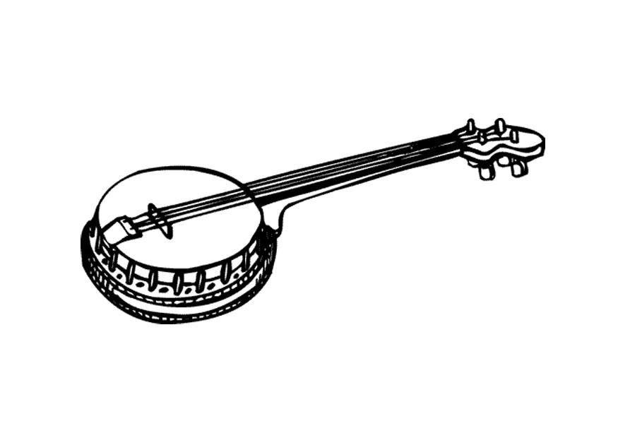 banjo Målarbild banjo