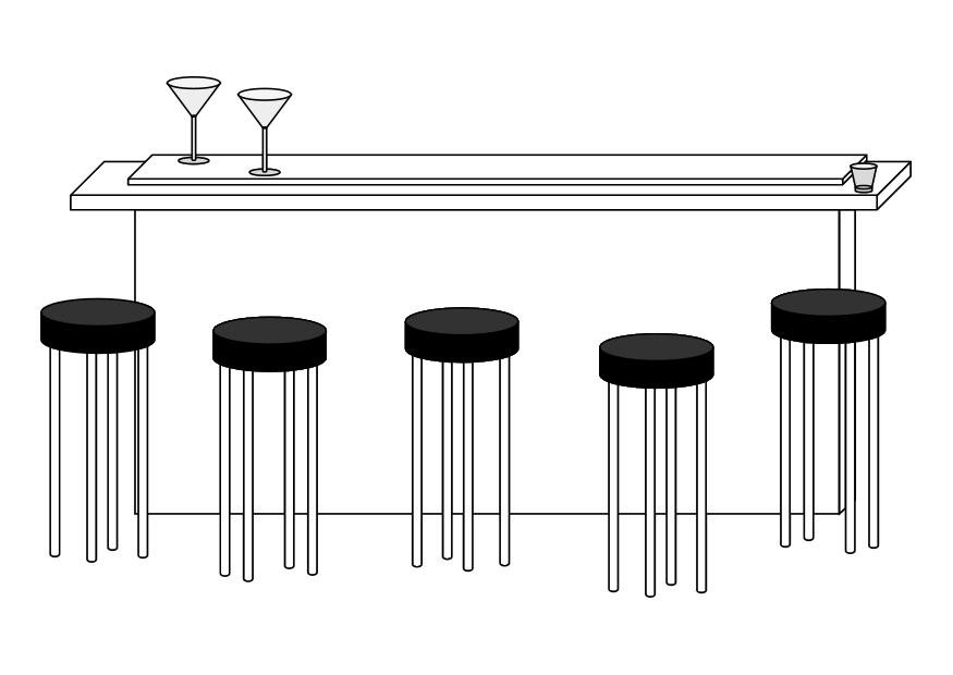 bar Målarbild bar