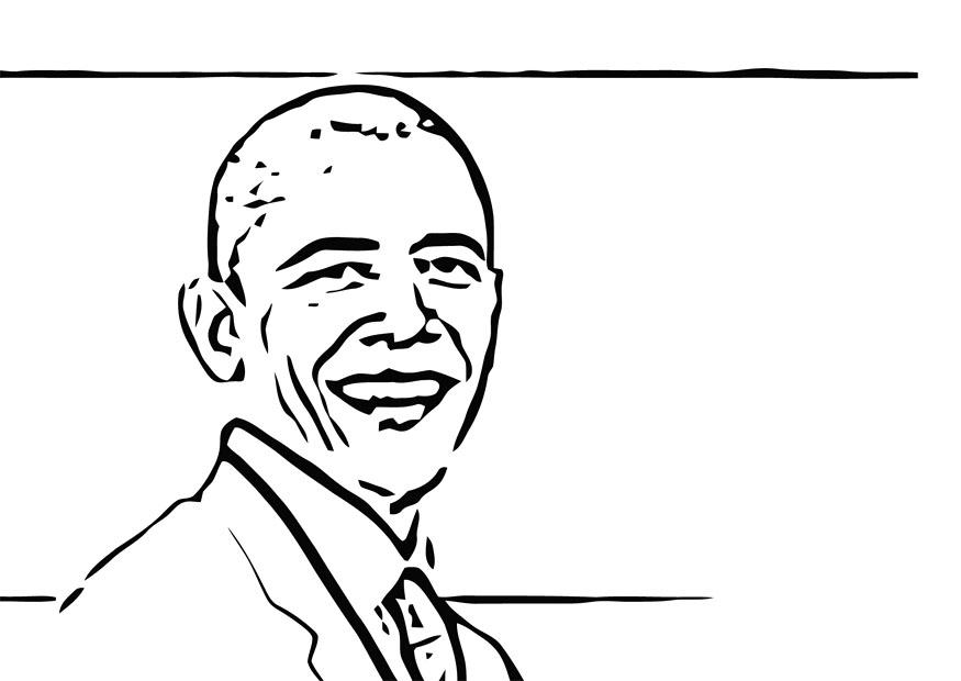 barack obama Målarbild barack obama