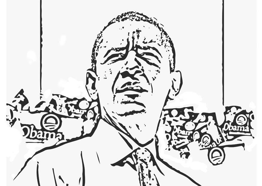 barack obama Målarbild barack obama