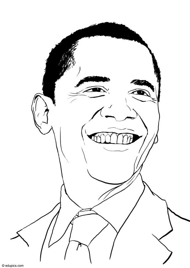 barack obama Målarbild barack obama