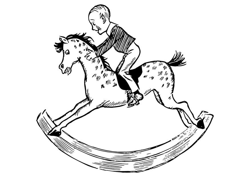 Målarbild barn pA¥ gunghA¤st