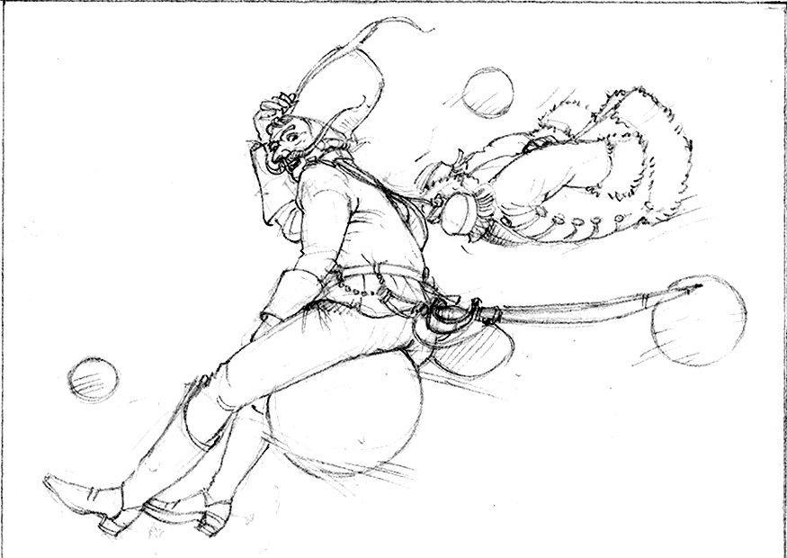 baron von munchhausen Målarbild baron von munchhausen