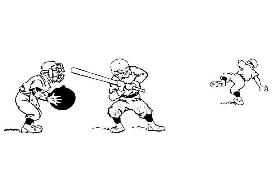 Målarbild baseball