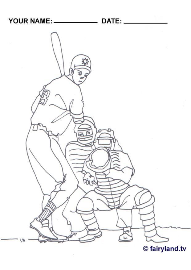Målarbild baseball
