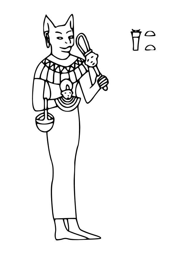 bastet Målarbild bastet