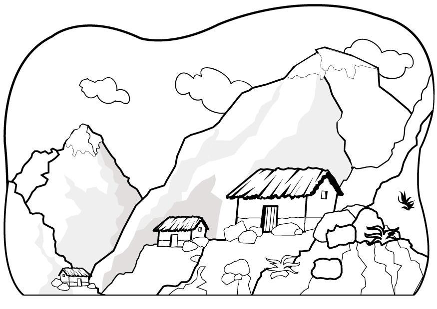berg Målarbild berg