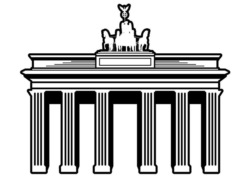 Målarbild berlin - brandenburger tor