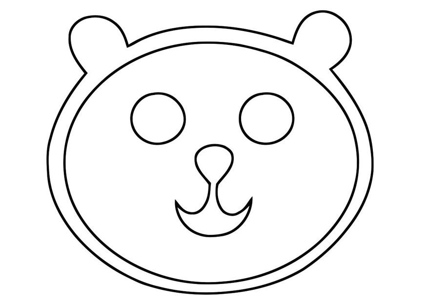 Målarbild bjA¶rnhuvud