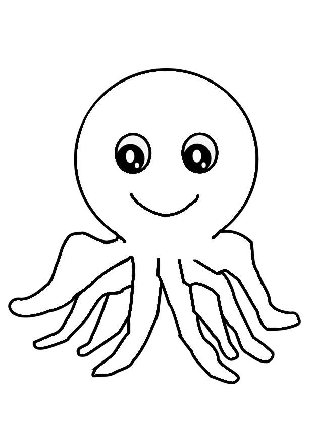 blA¤ckfisk Målarbild blA¤ckfisk