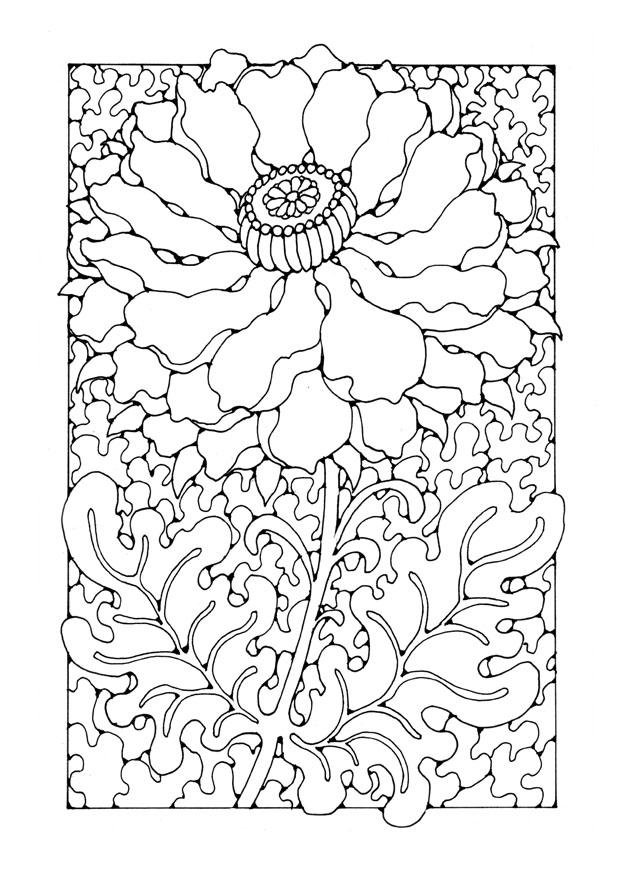 Målarbild blomma