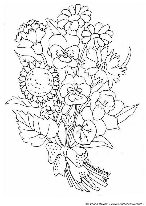 blommor Målarbild blommor