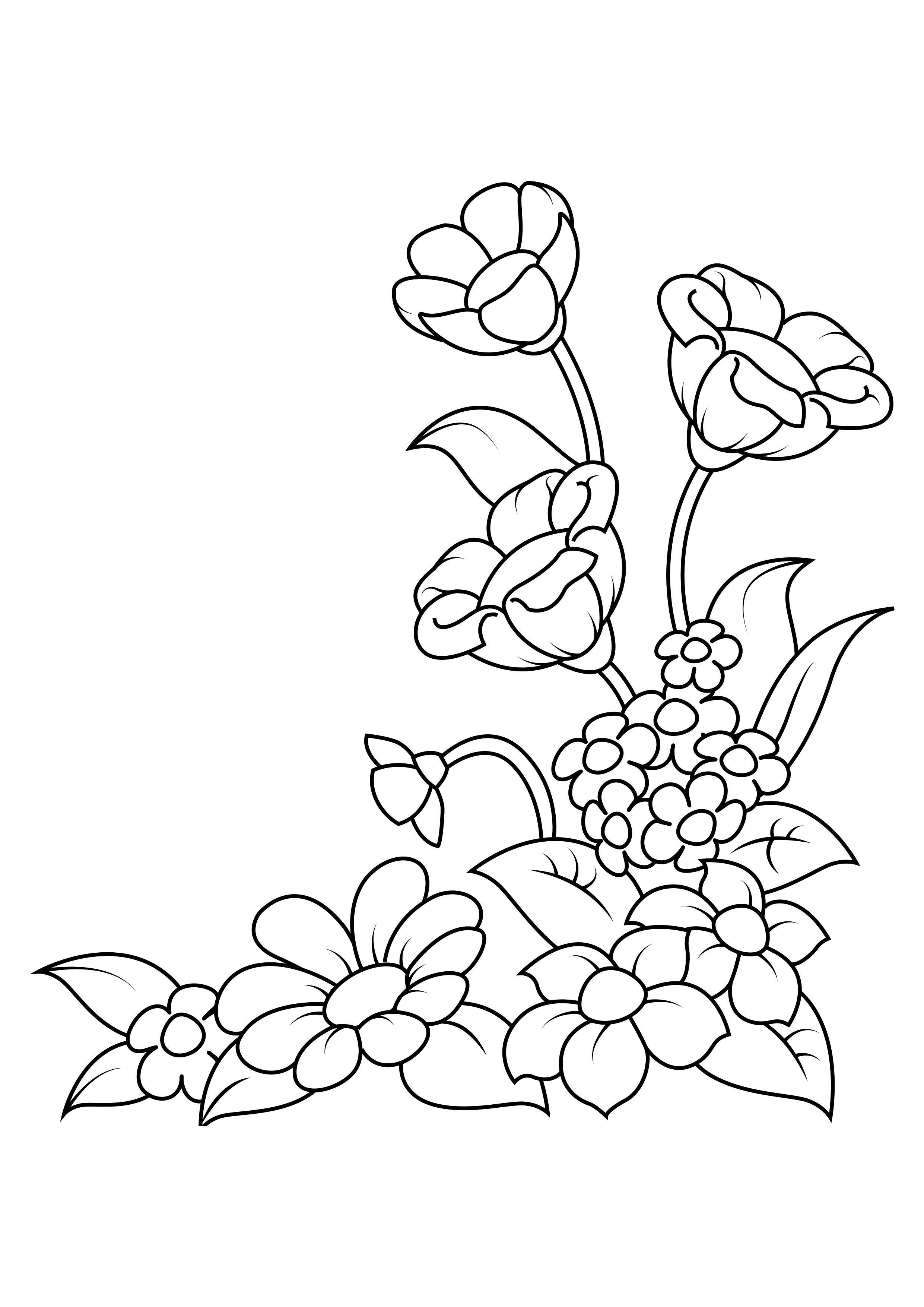 blommor Målarbild blommor