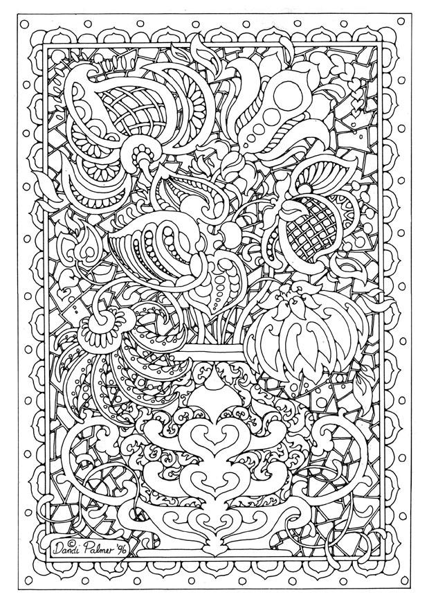 blomstervas Målarbild blomstervas