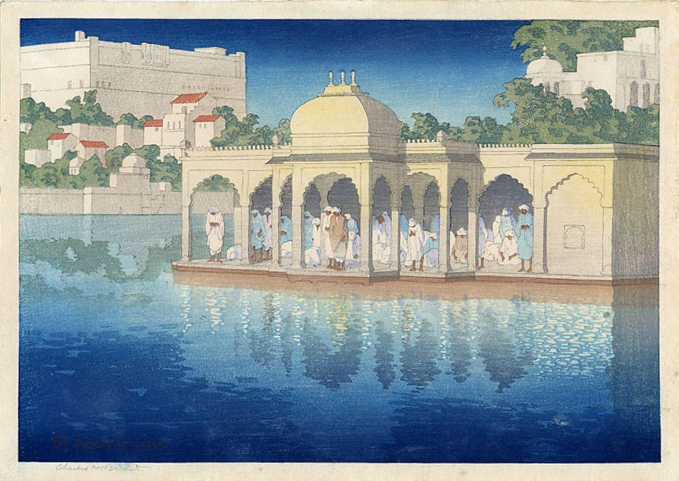 bA¶n i solnedgA¥ngen, udaipur, india Foto bA¶n i solnedgA¥ngen, udaipur, india