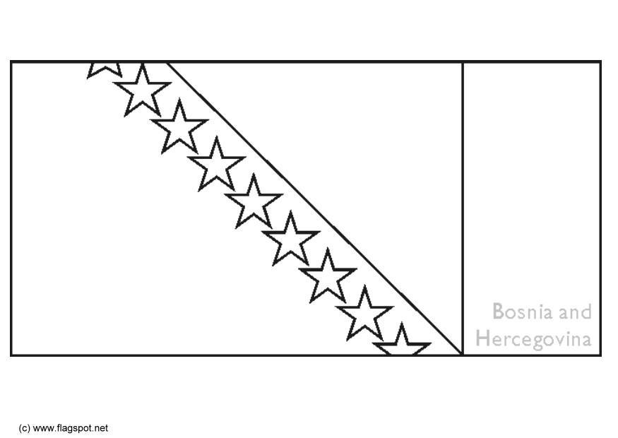 bosnien-herzegovina Målarbild bosnien-herzegovina