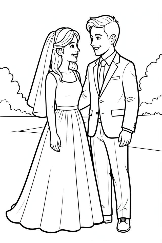 Målarbild brA¶llop