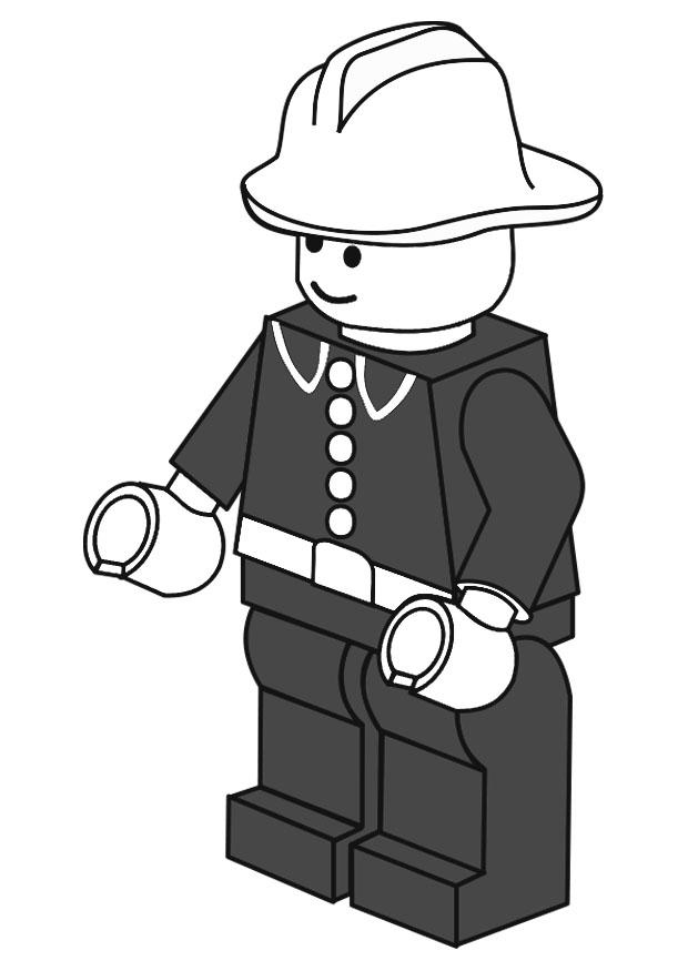 brandman Målarbild brandman