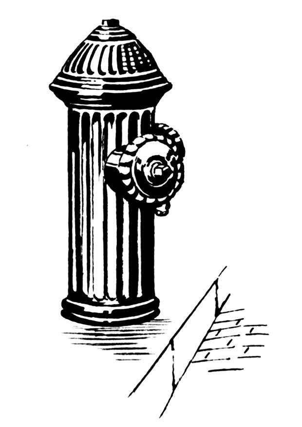brandpost Målarbild brandpost