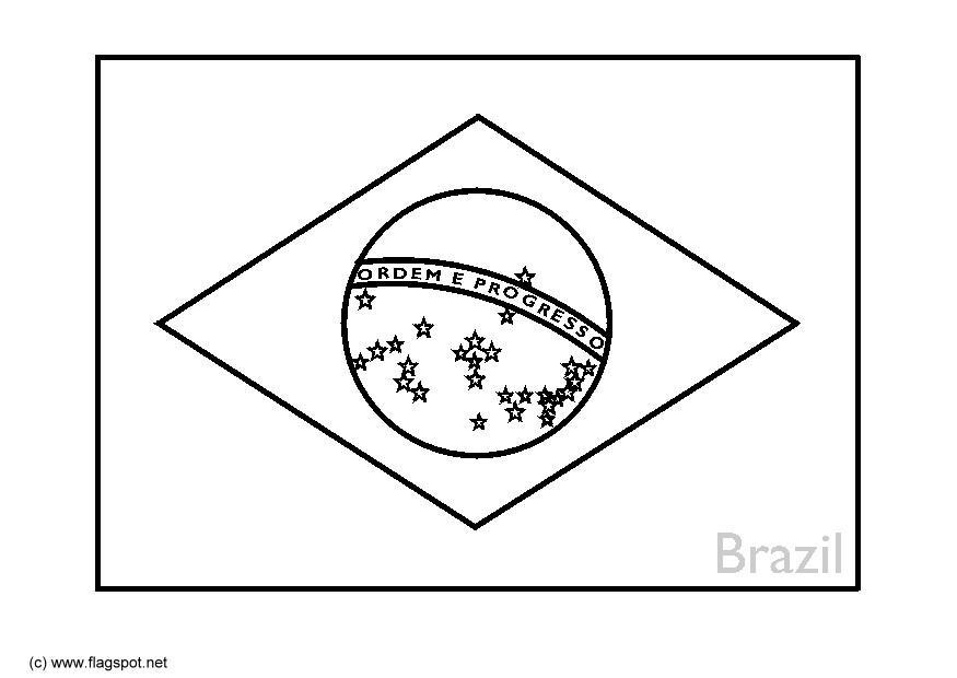 brasilien Målarbild brasilien