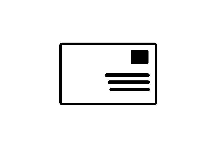 brev Målarbild brev