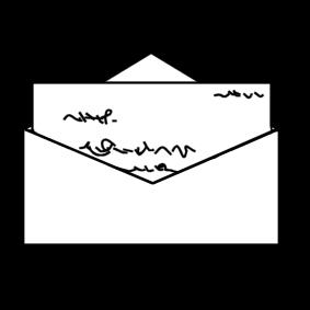 brev Målarbild brev