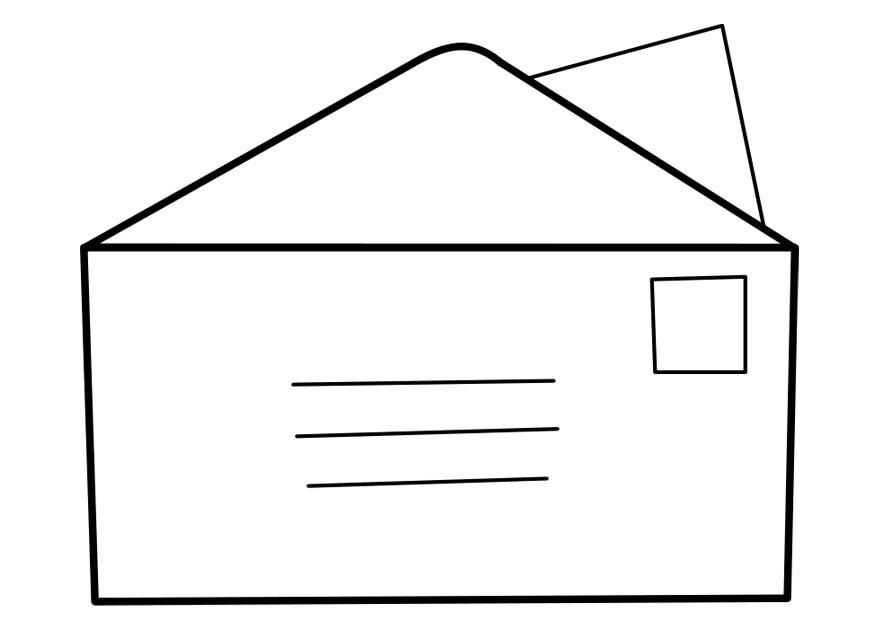 brev Målarbild brev