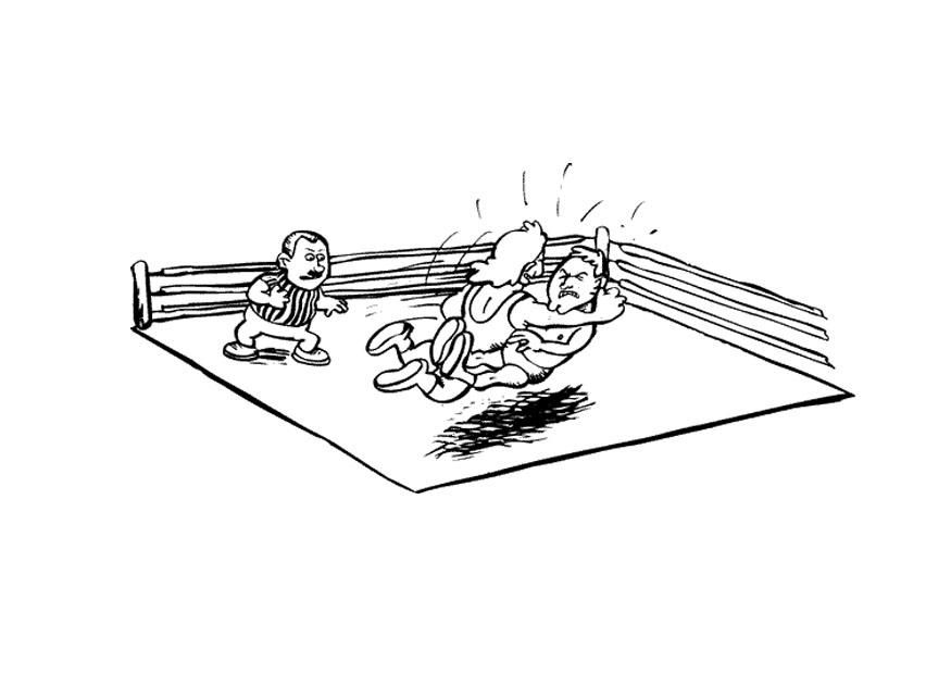 Målarbild brottning
