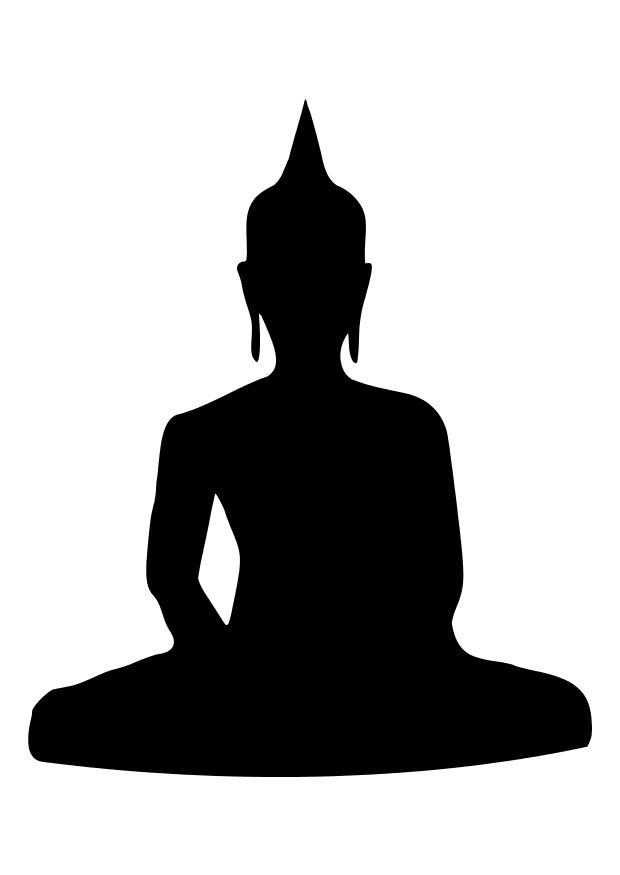 Målarbild buddha