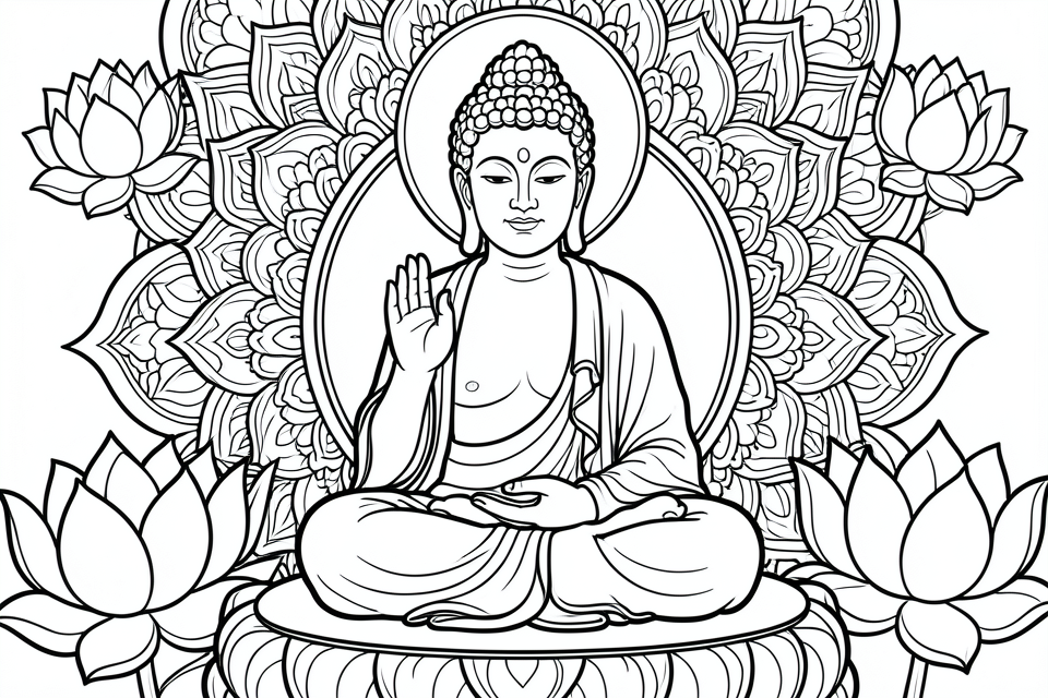 buddha akshobya Målarbild buddha akshobya