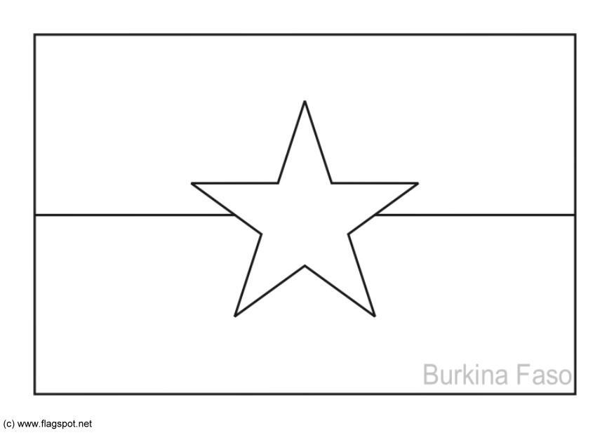 burkina faso Målarbild burkina faso