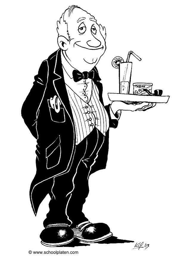 Målarbild butler